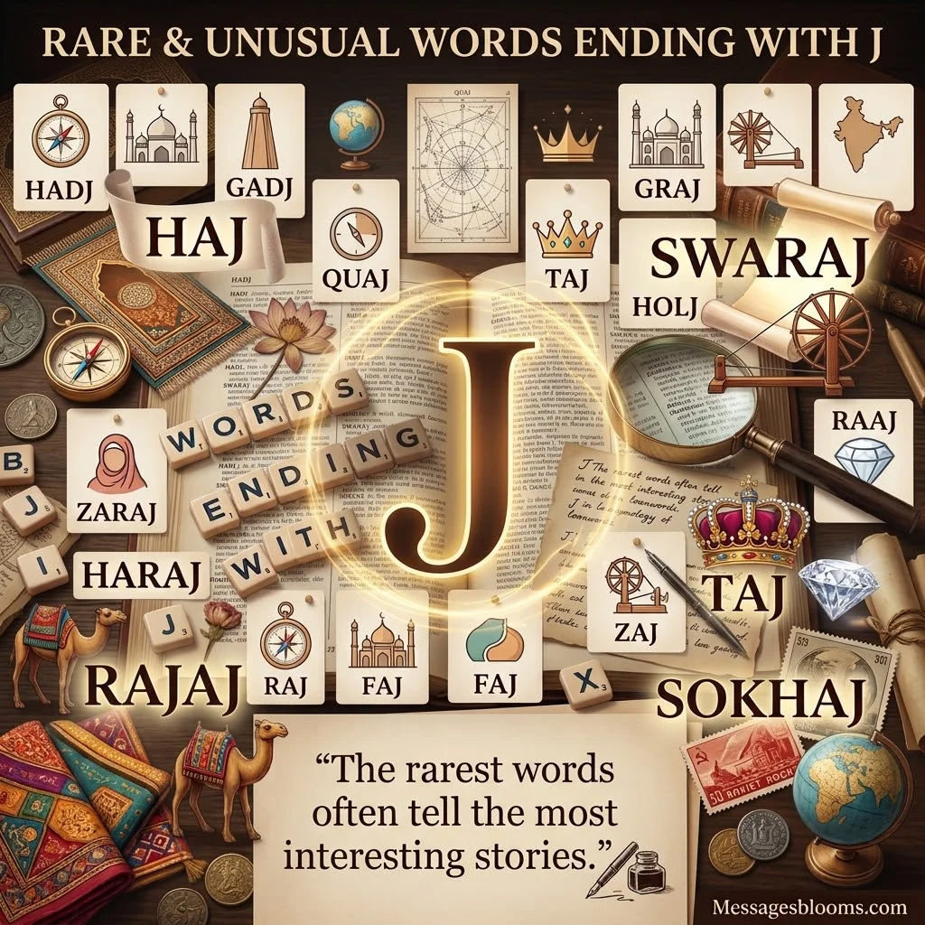 Rare & Unusual Words Ending With J You Should Know