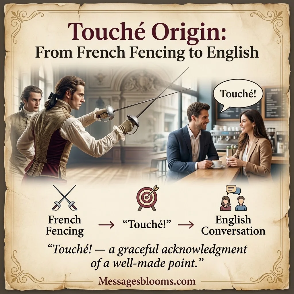 Touche Origin: From French Fencing to English