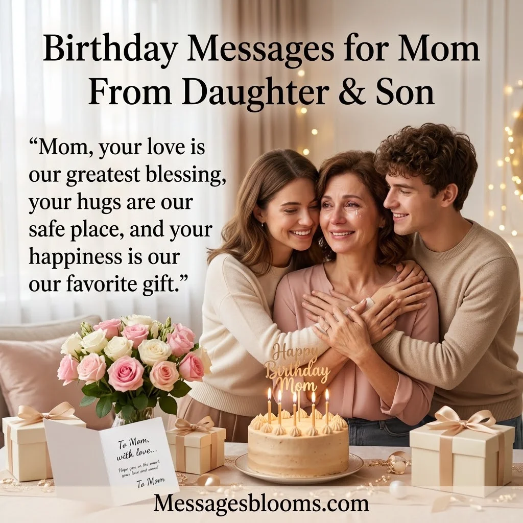 Birthday Card Messages for Mom From Daughter and Son