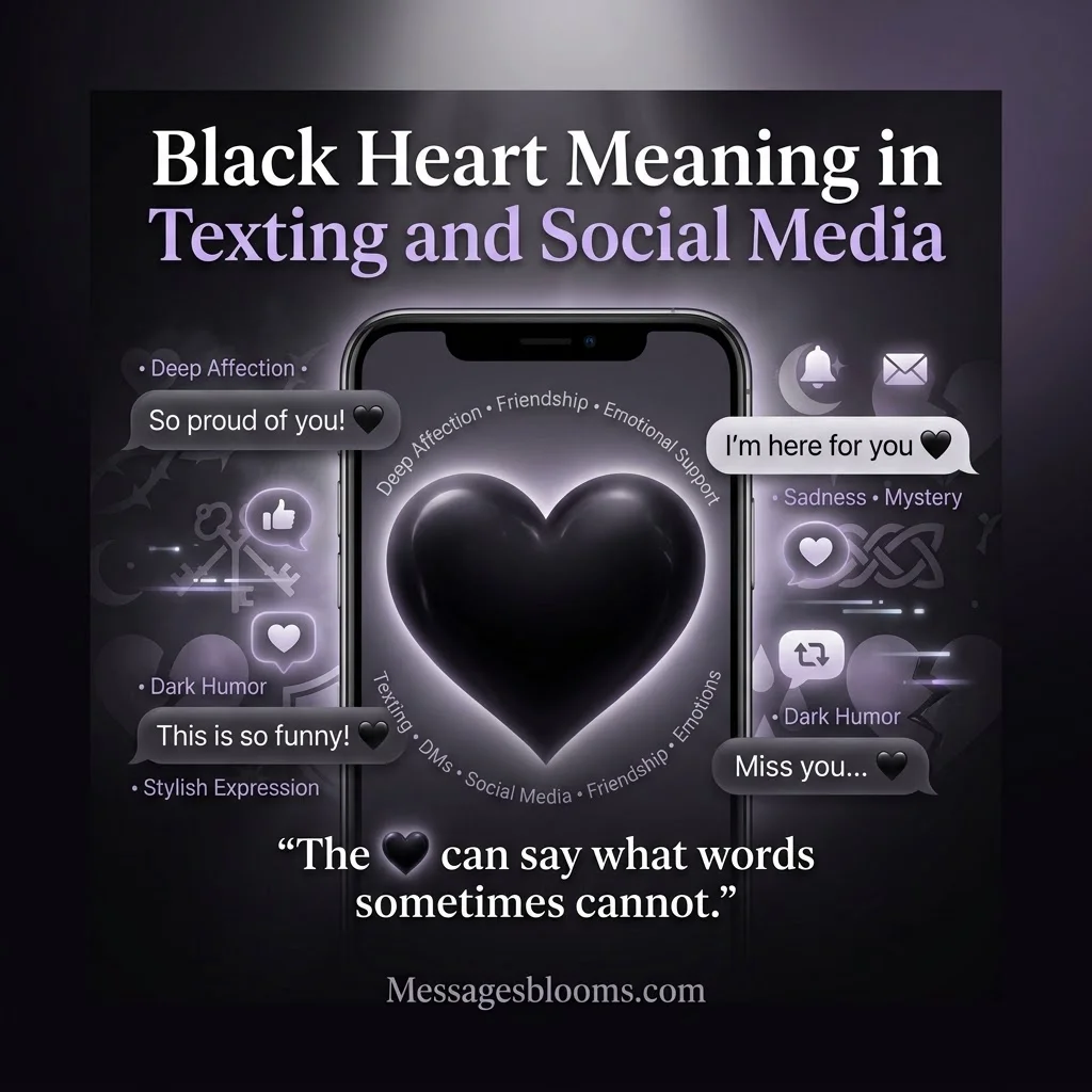 Black Heart Meaning in Texting and Social Media