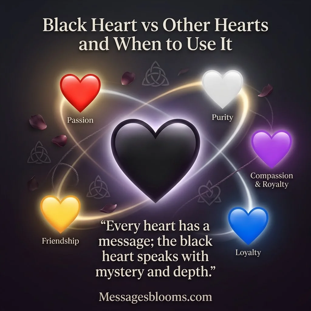 Black Heart vs Other Hearts and When to Use It