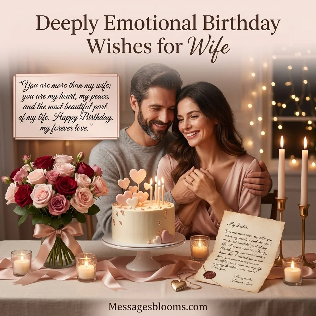 Deeply Emotional Birthday Wishes for Wife