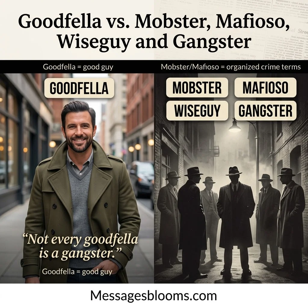 Goodfella vs. Mobster, Mafioso, Wiseguy and Gangster
