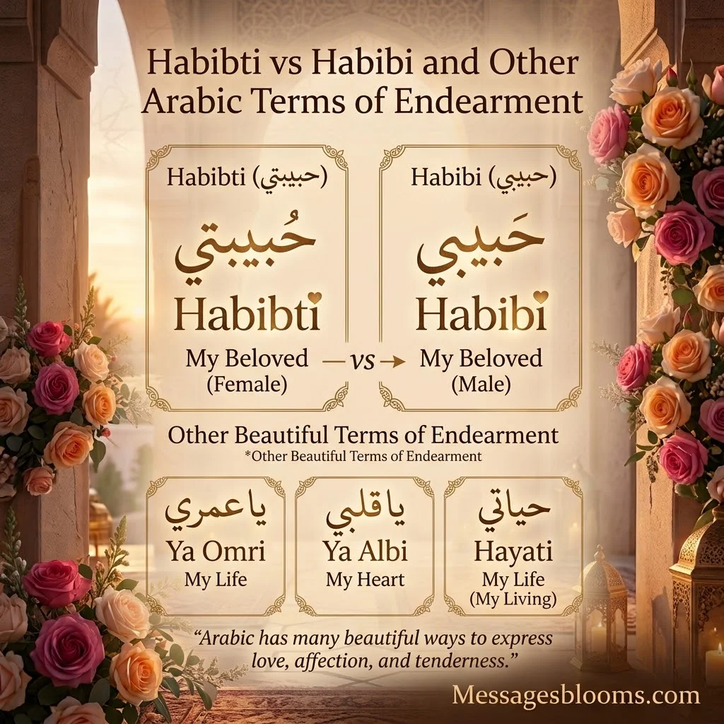 Habibti vs Habibi and Other Arabic Terms of Endearment
