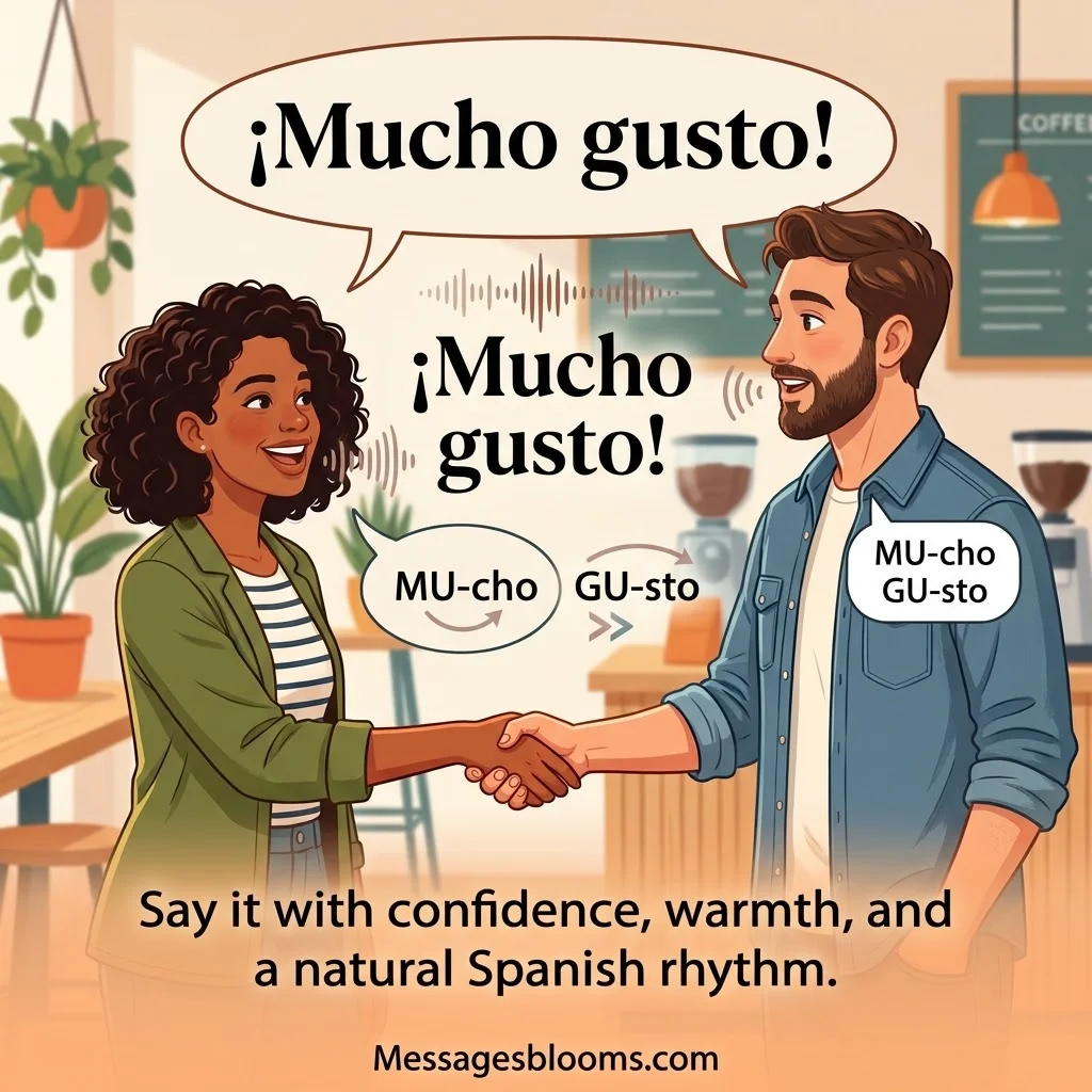 How to Pronounce Mucho Gusto