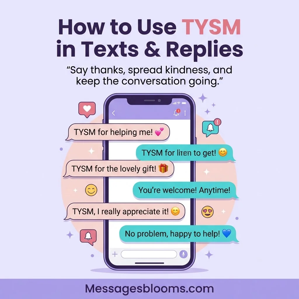 How to Use TYSM in Text Messages and Replies