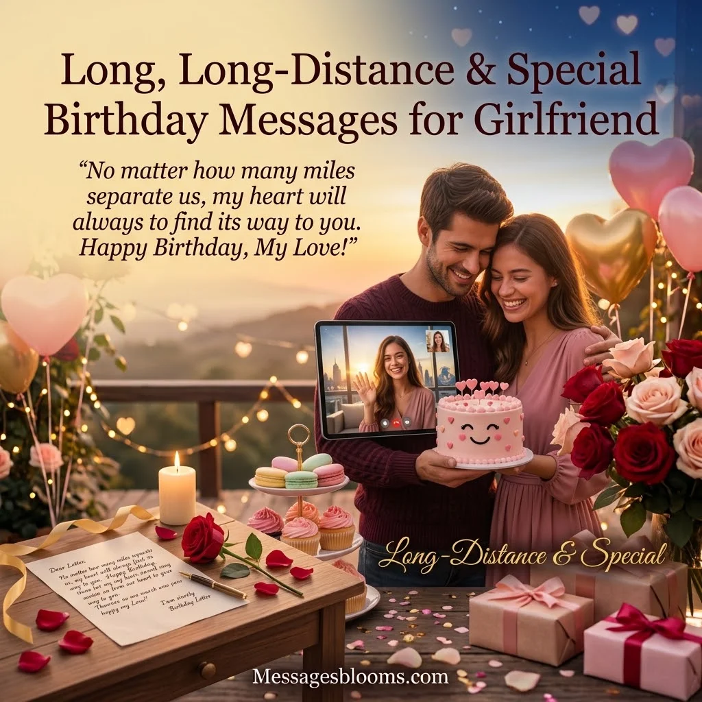 Long, Long-Distance & Special Birthday Messages for Girlfriend