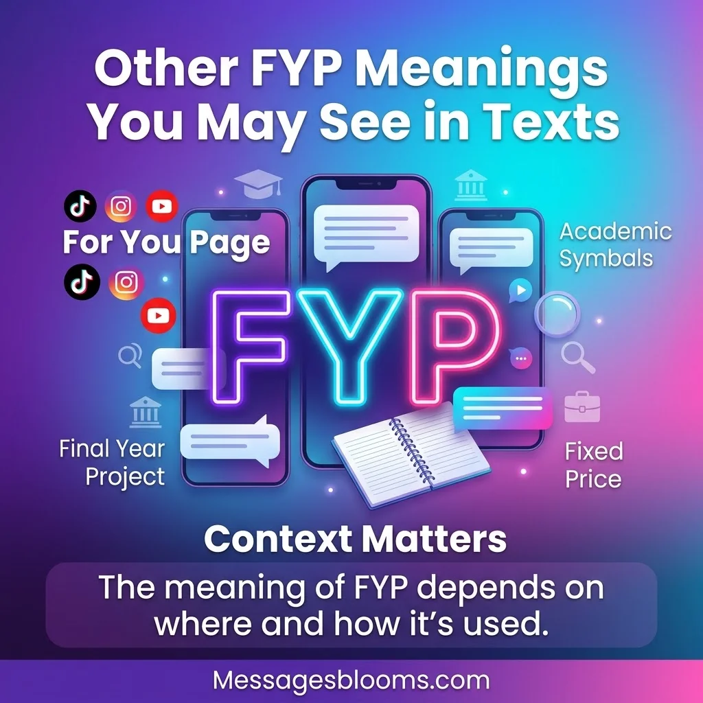 Other FYP Meanings You May See in Texts