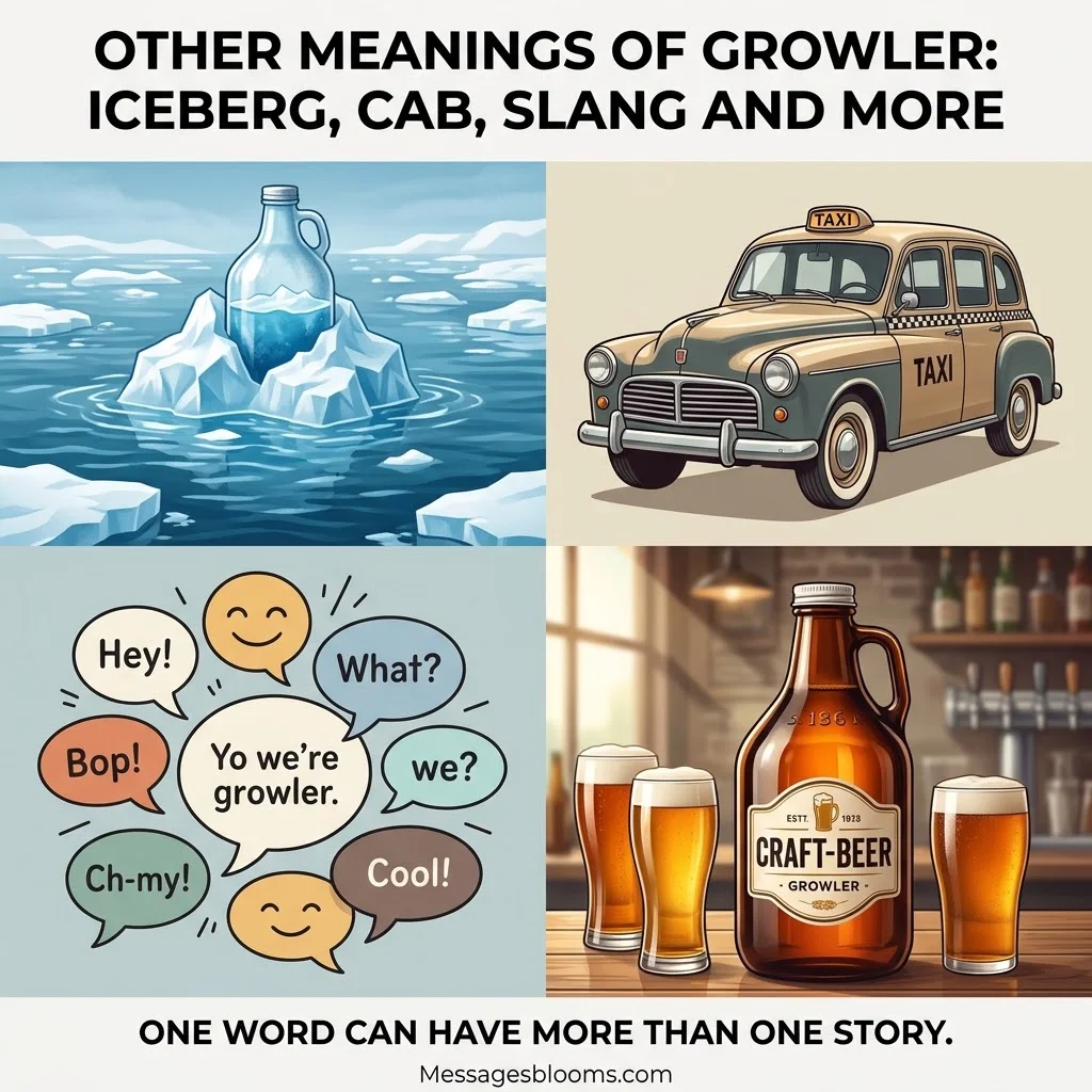 Other Meanings of Growler: Iceberg, Cab, Slang and More