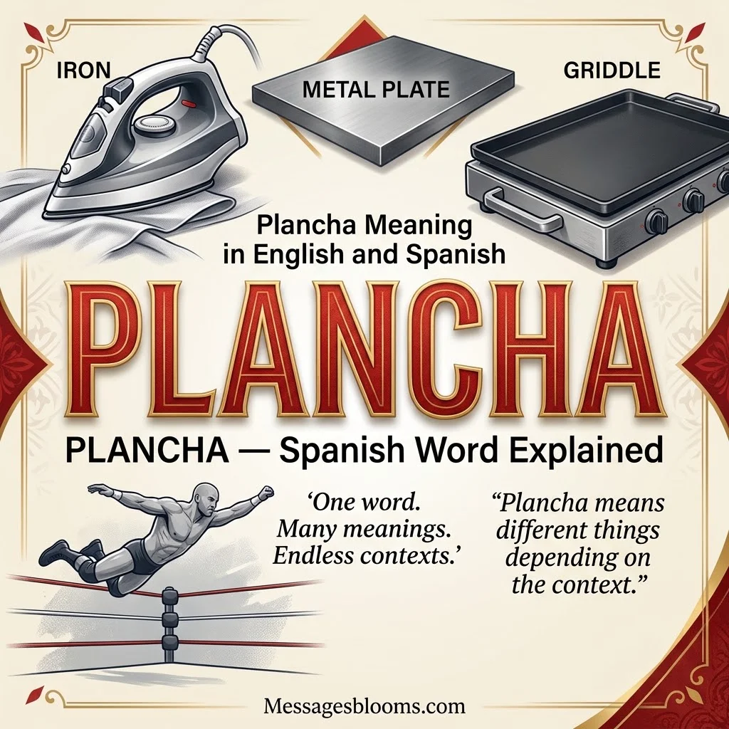 Plancha Meaning in English and Spanish