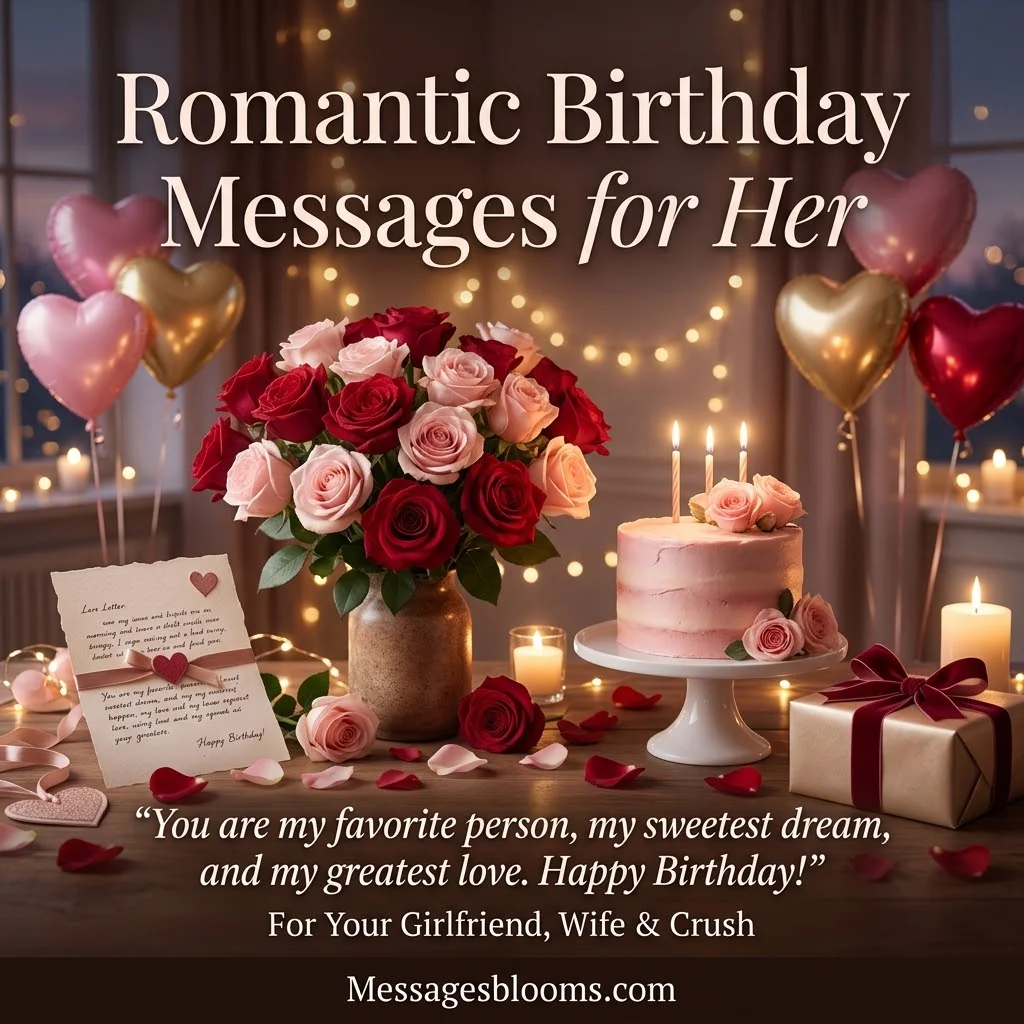 Romantic Birthday Messages for Her (Girlfriend, Wife & Crush)