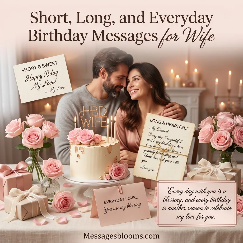 Short, Long, and Everyday Birthday Messages for Wife