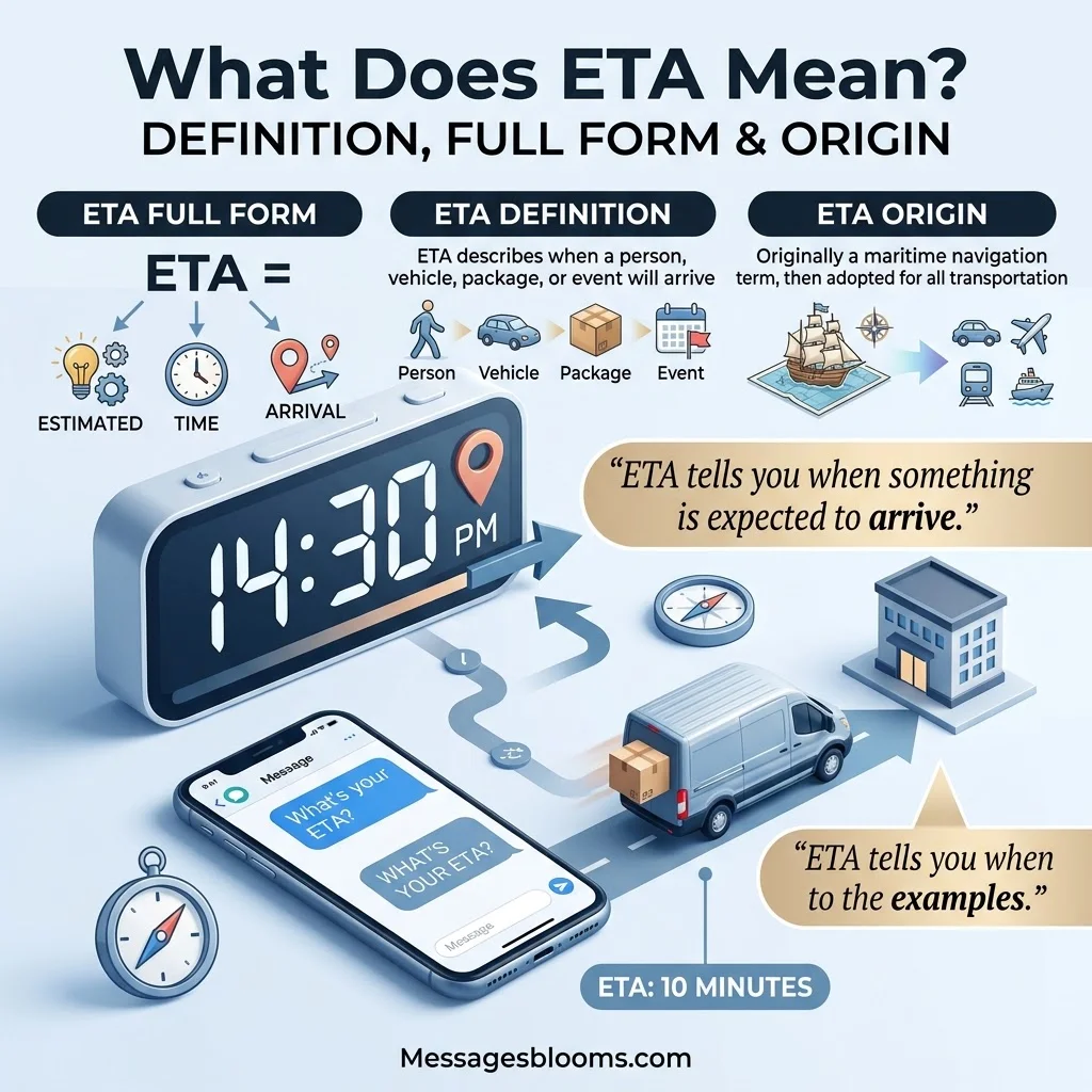 What Does ETA Mean? Definition, Full Form & Origin