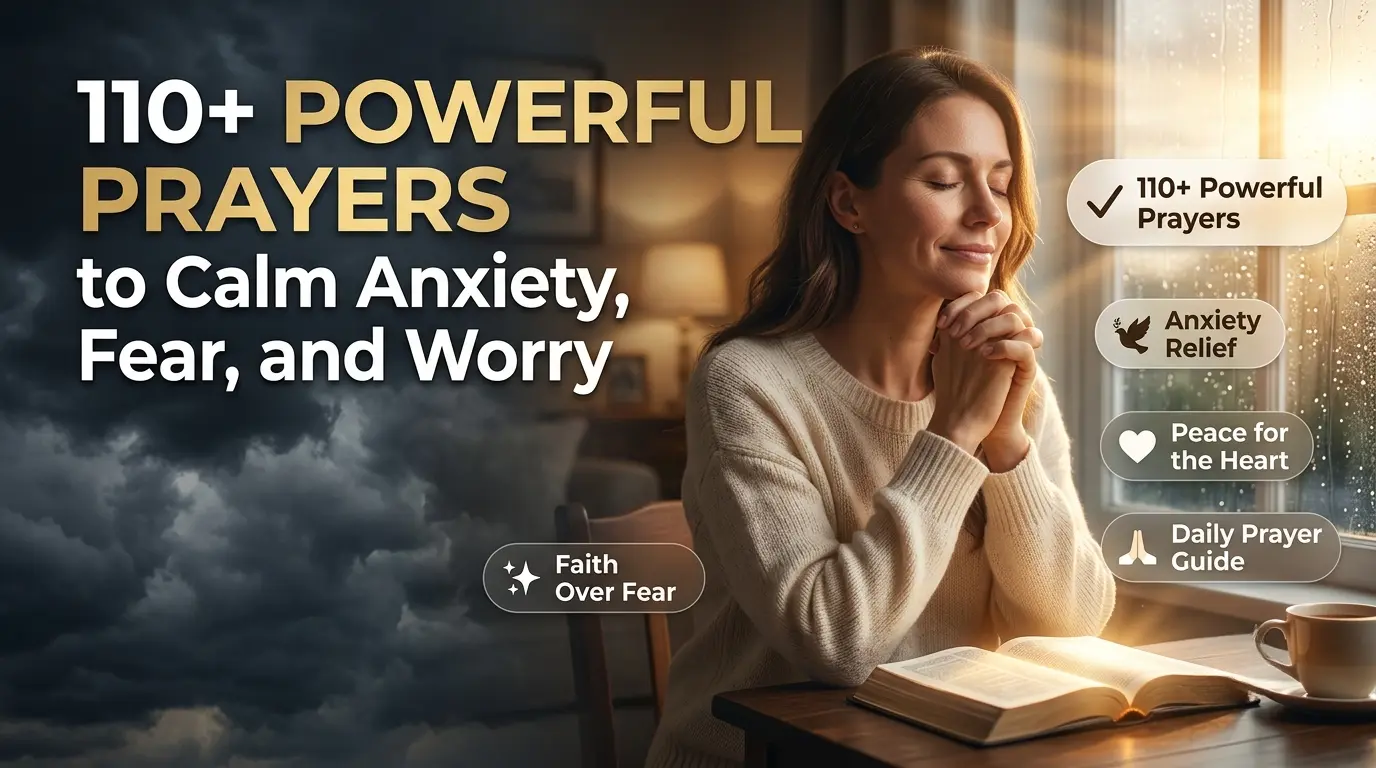 110+ Powerful Prayers to Calm Anxiety, Fear, and Worry