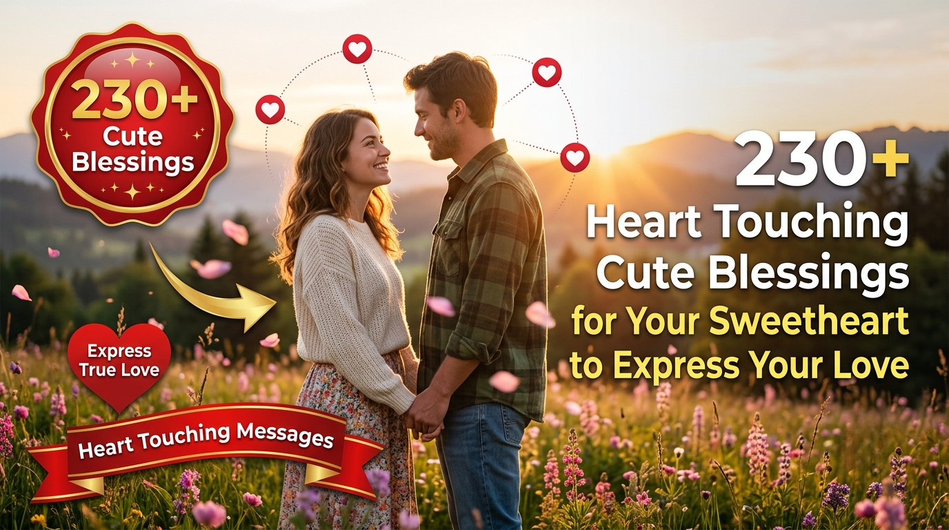230+ Heart Touching Cute Blessings for Your Sweetheart to Express Your Love