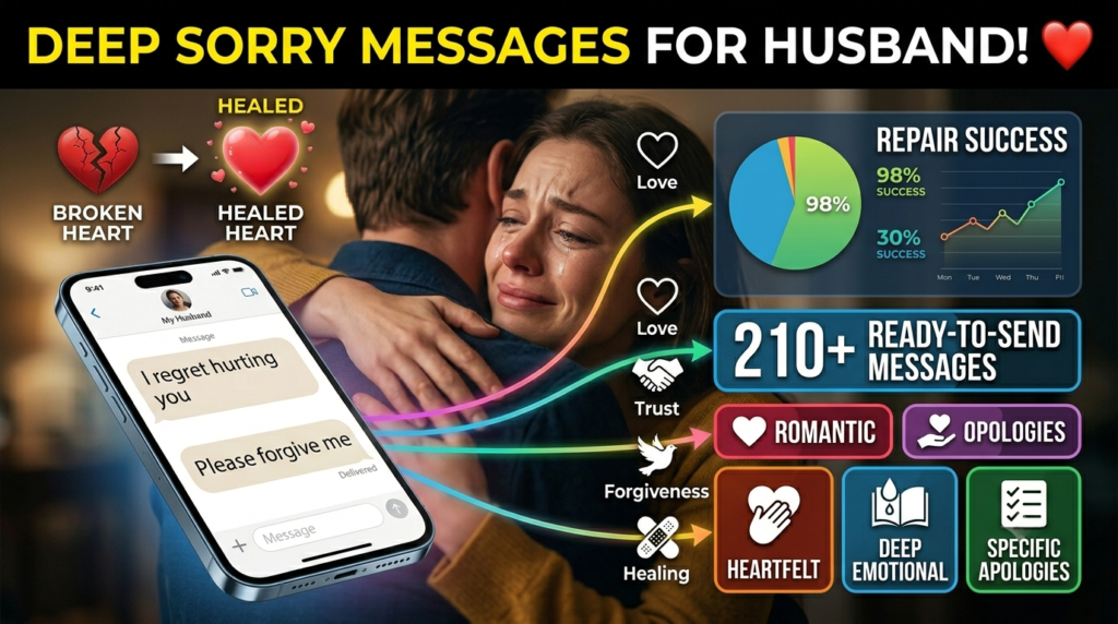 Deep Sorry Messages for Your Husband