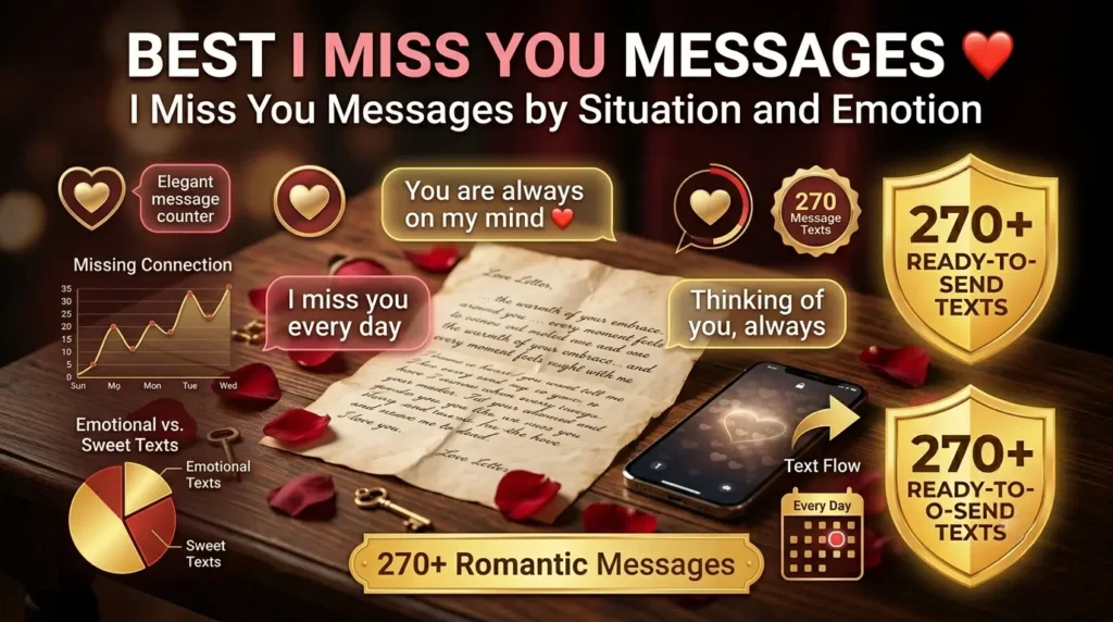 I Miss You Messages by Situation and Emotion