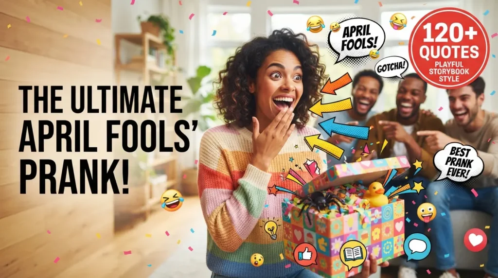 Playful Storybook Style April Fools' Quotes