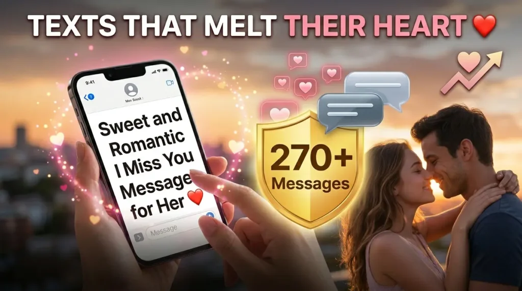 Sweet and Romantic I Miss You Messages for Her