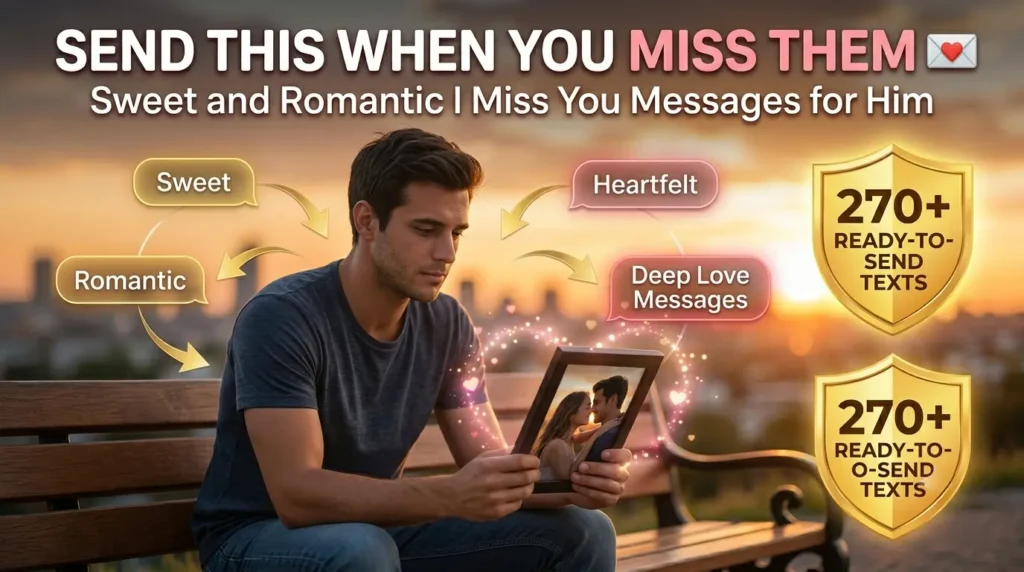 Sweet and Romantic I Miss You Messages for Him