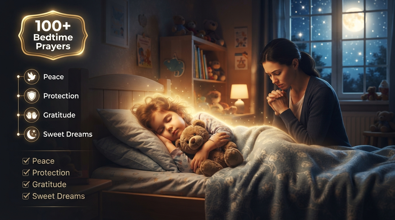 100+ Best Bedtime Prayers for Children to Sleep Peacefully