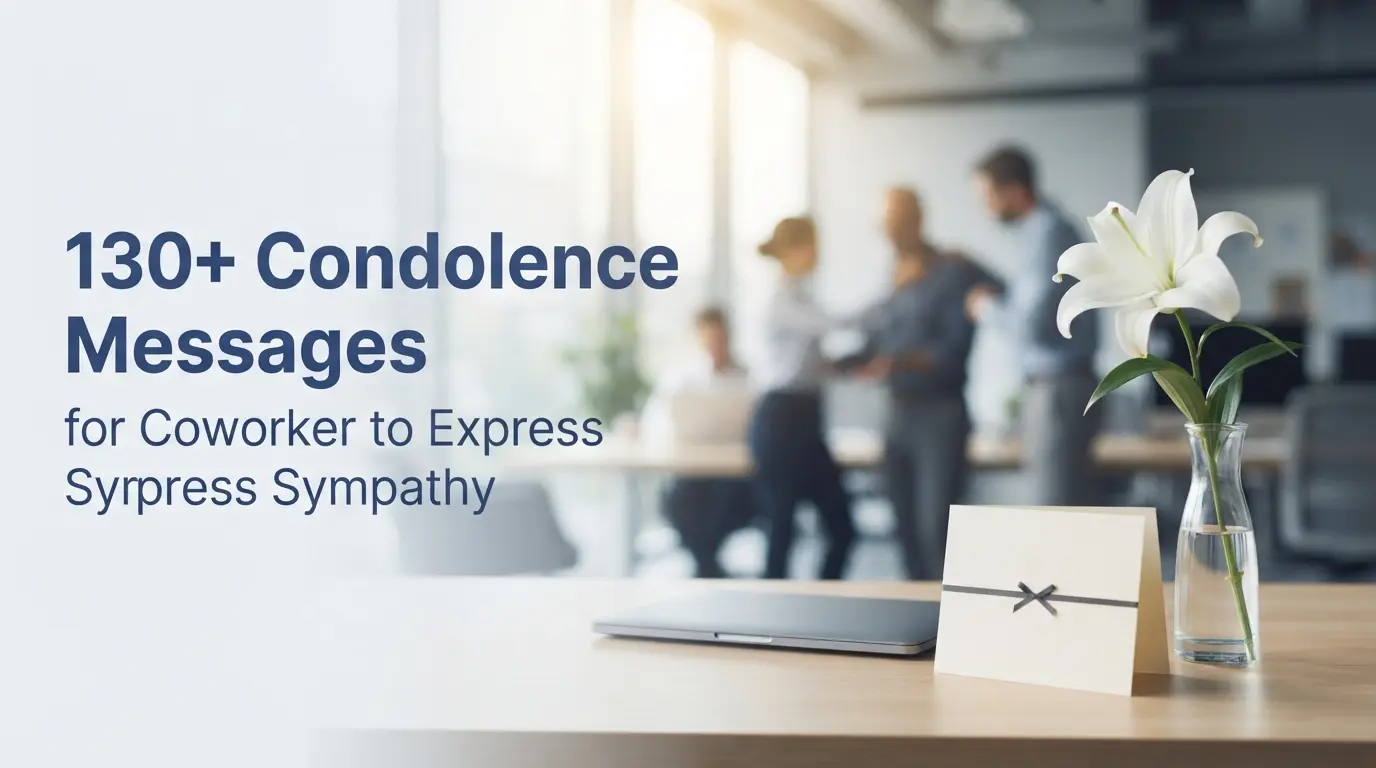 130+ Condolence Messages for Coworker to Express Sympathy