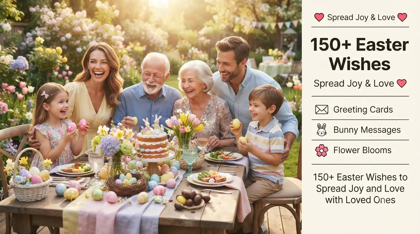 150+ Easter Wishes to Spread Joy and Love with Loved Ones