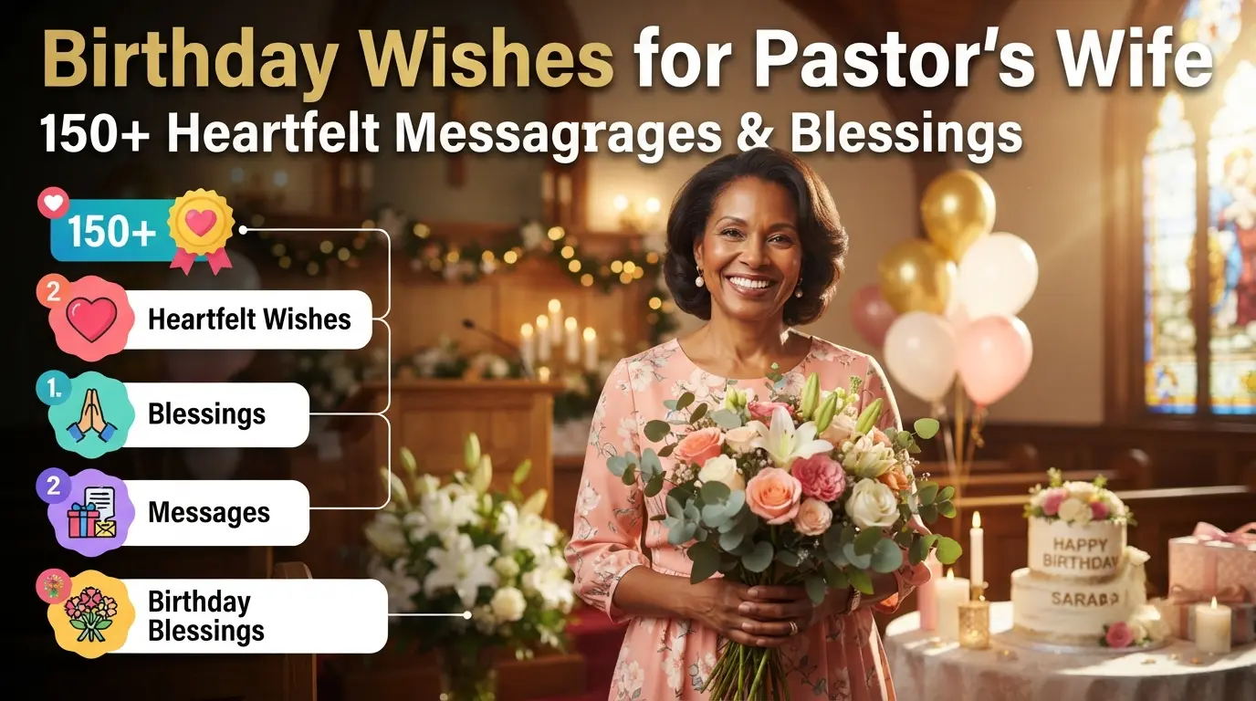 150+ Heartfelt Birthday Wishes for Pastor's Wife (Blessings & Messages)