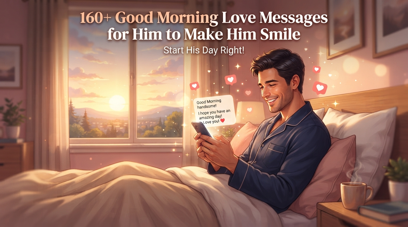 160+ Good Morning Love Messages for Him to Make Him Smile