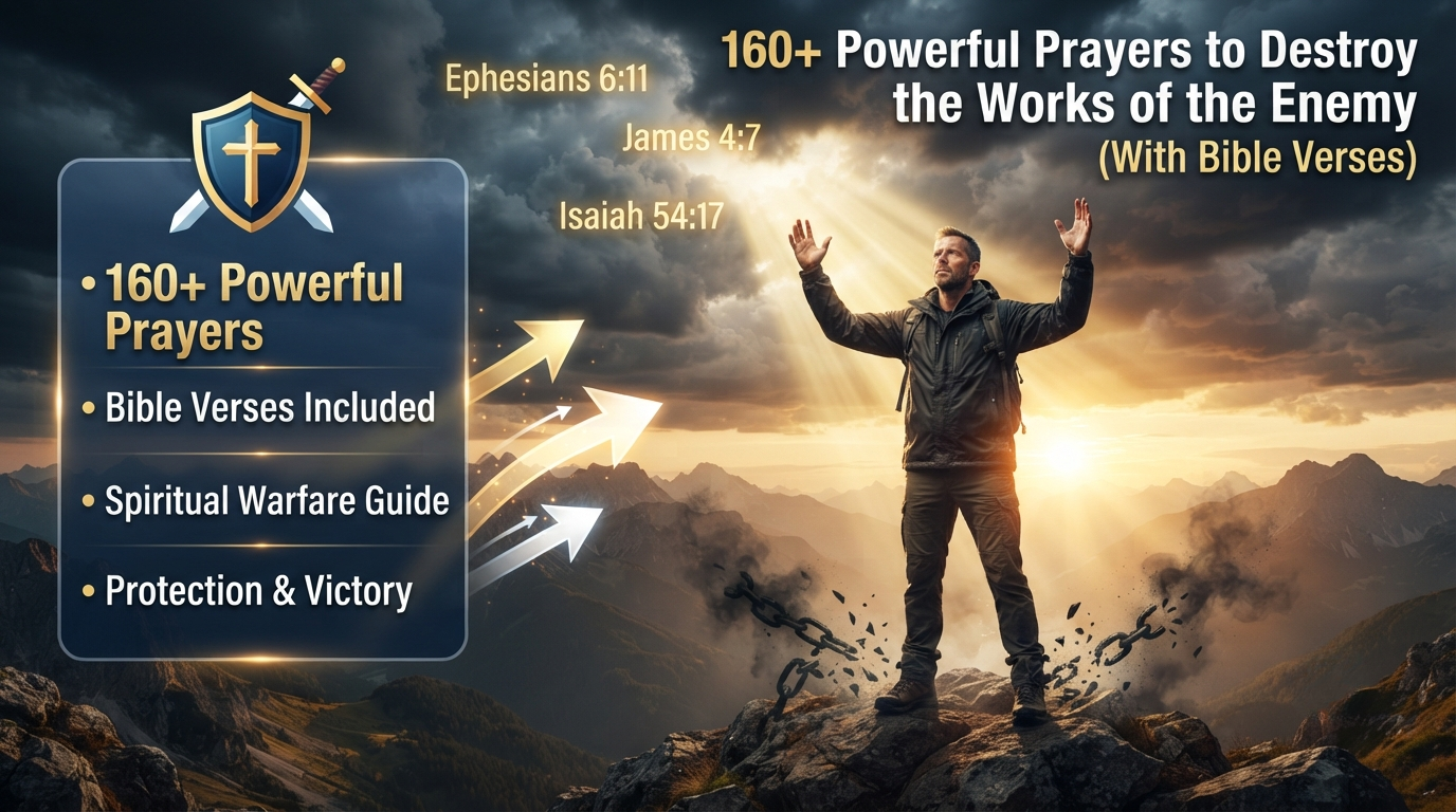 160+ Powerful Prayers to Destroy the Works of the Enemy (With Bible Verses)