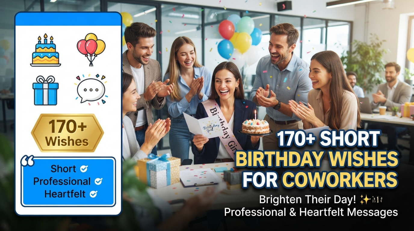 170+ Short Birthday Wishes for Coworkers to Brighten Their Day