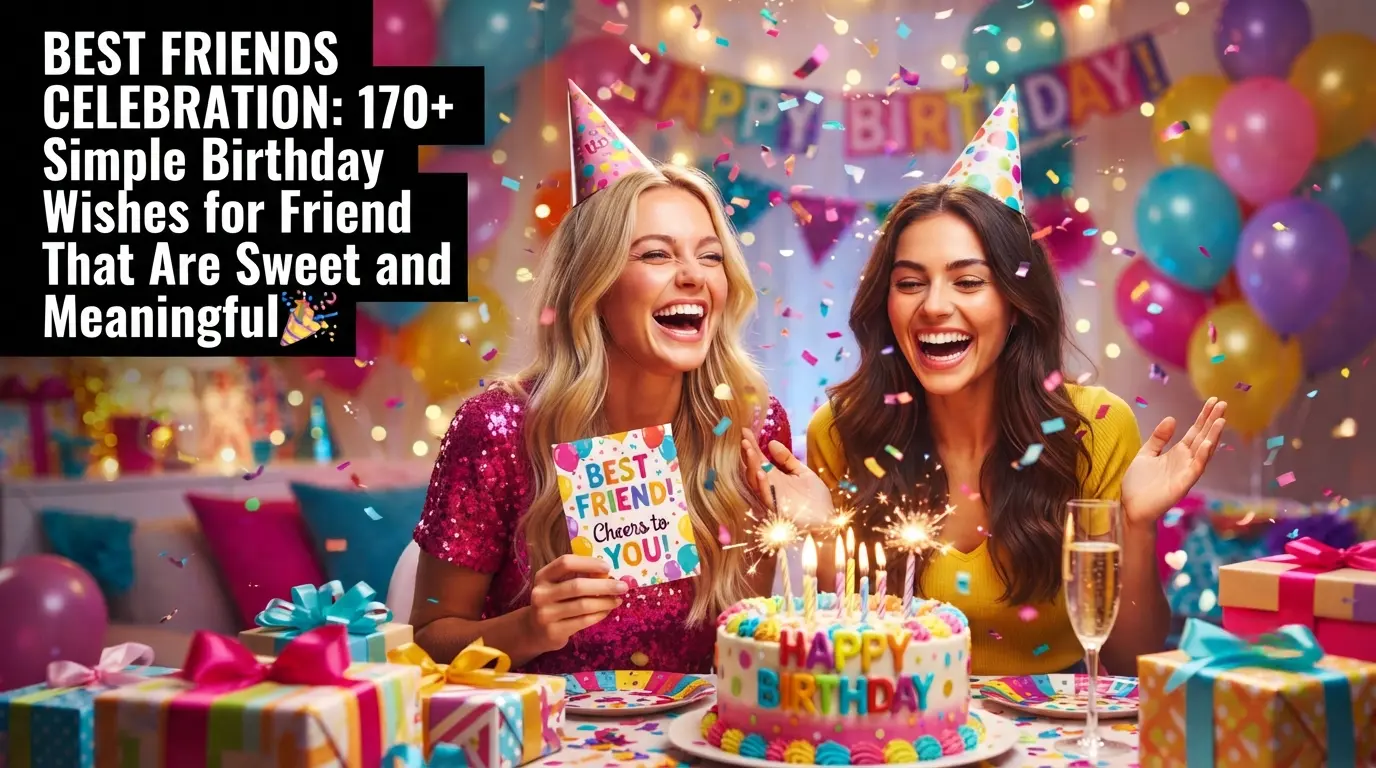 170+ Simple Birthday Wishes for Friend That Are Sweet and Meaningful