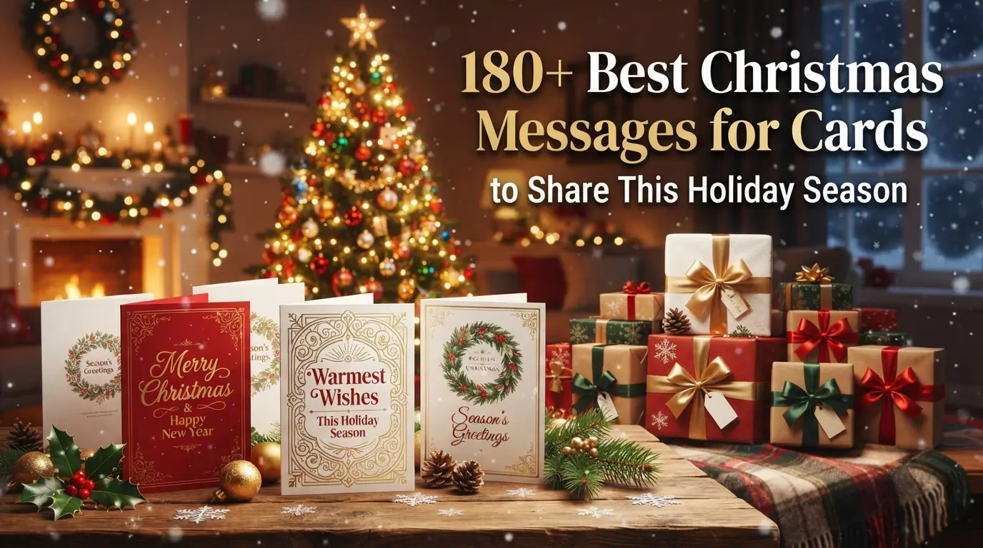 180+ Best Christmas Messages for Cards to Share This Holiday Season