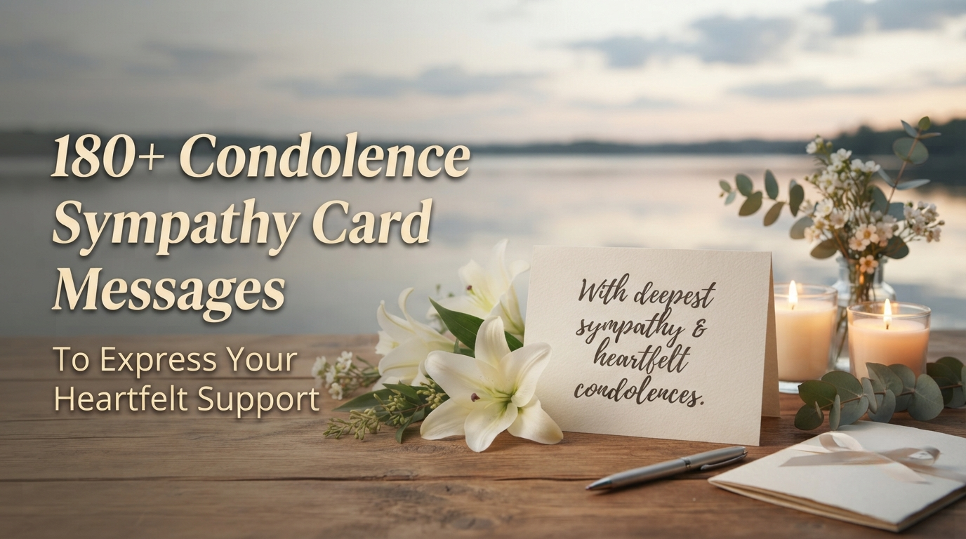 180+ Condolence Sympathy Card Messages to Express Your Heartfelt Support