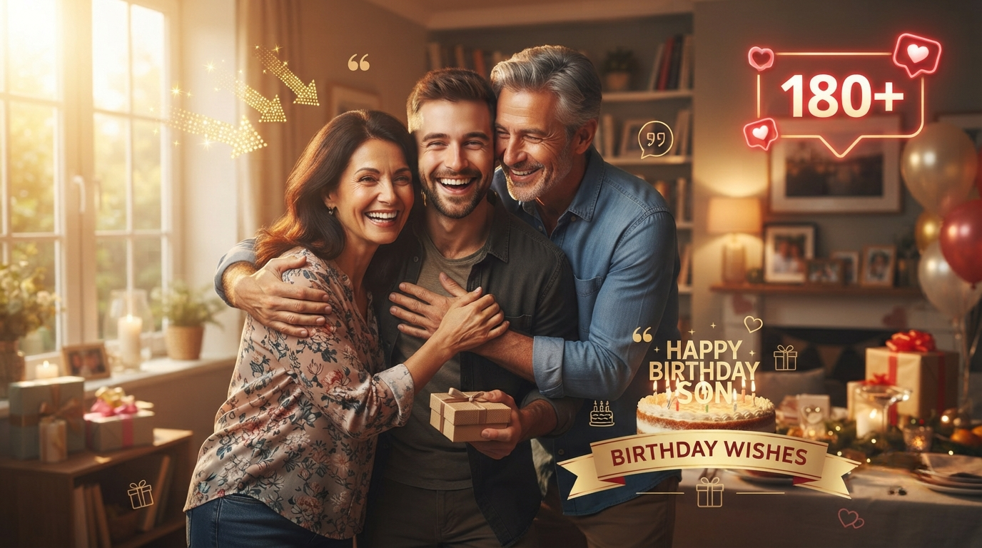 180+ Heartfelt Birthday Wishes for Son from Parents to Express Your Love