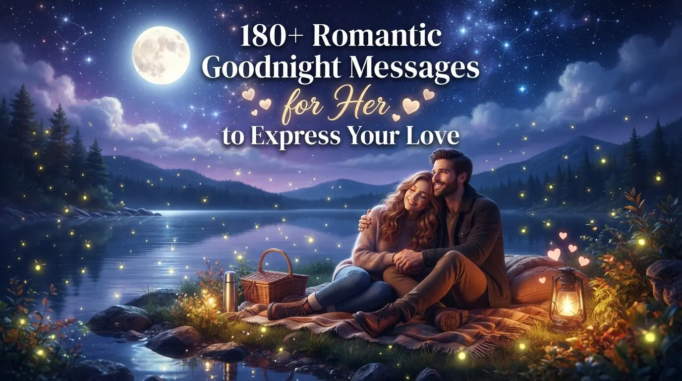 180+ Romantic Goodnight Messages for Her to Express Your Love