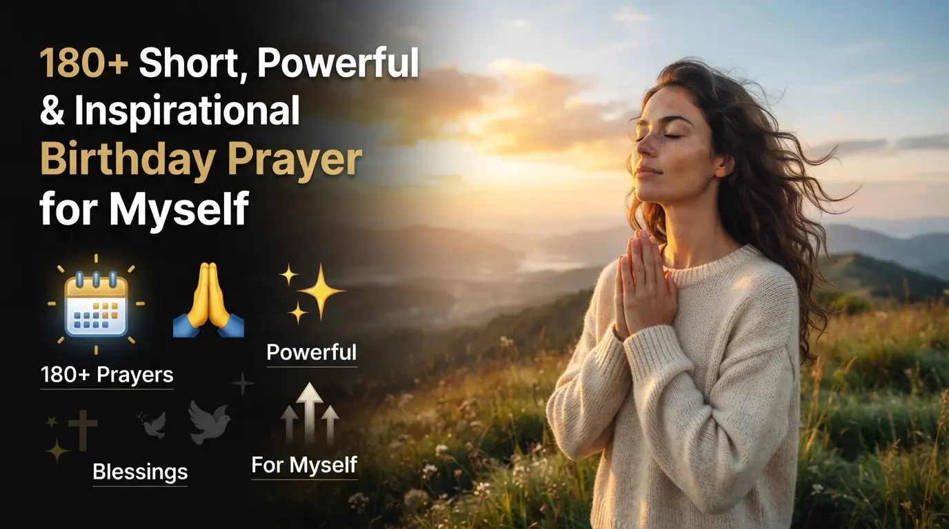 180+ Short, Powerful & Inspirational Birthday Prayer for Myself