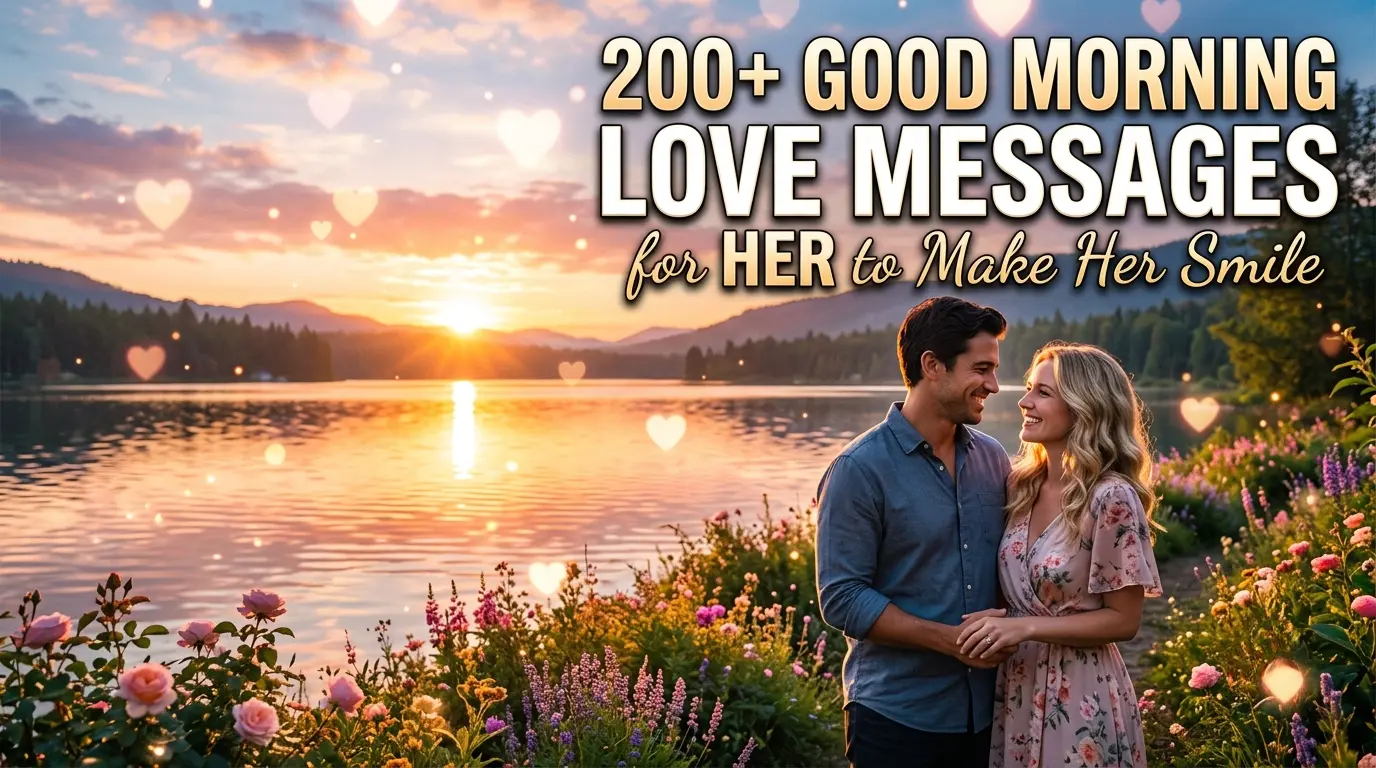 200+ Good Morning Love Messages for Her to Make Her Smile