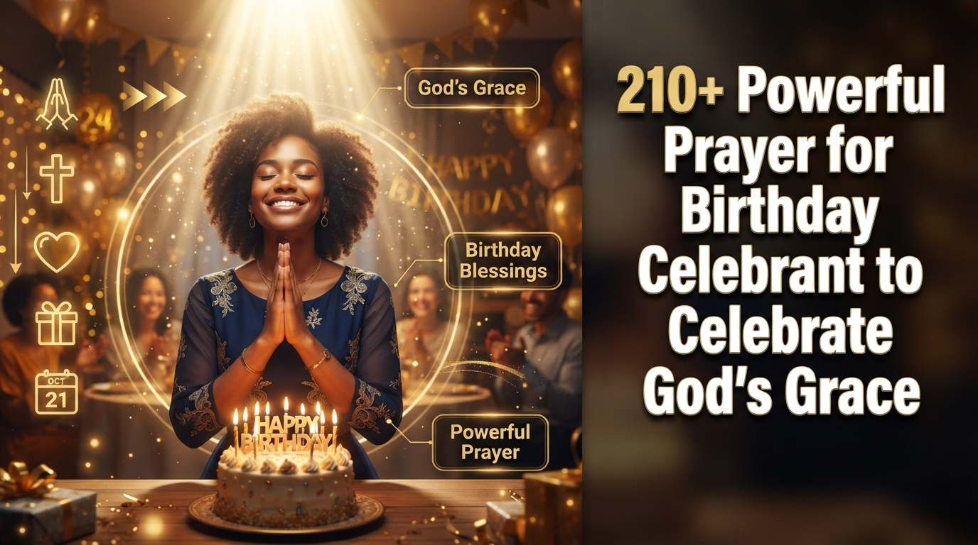 210+ Powerful Prayer for Birthday Celebrant to Celebrate God's Grace