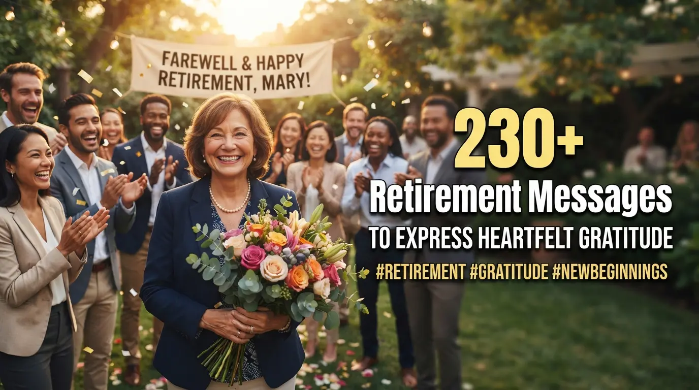 230+ Emotional Retirement Messages to Express Heartfelt Gratitude