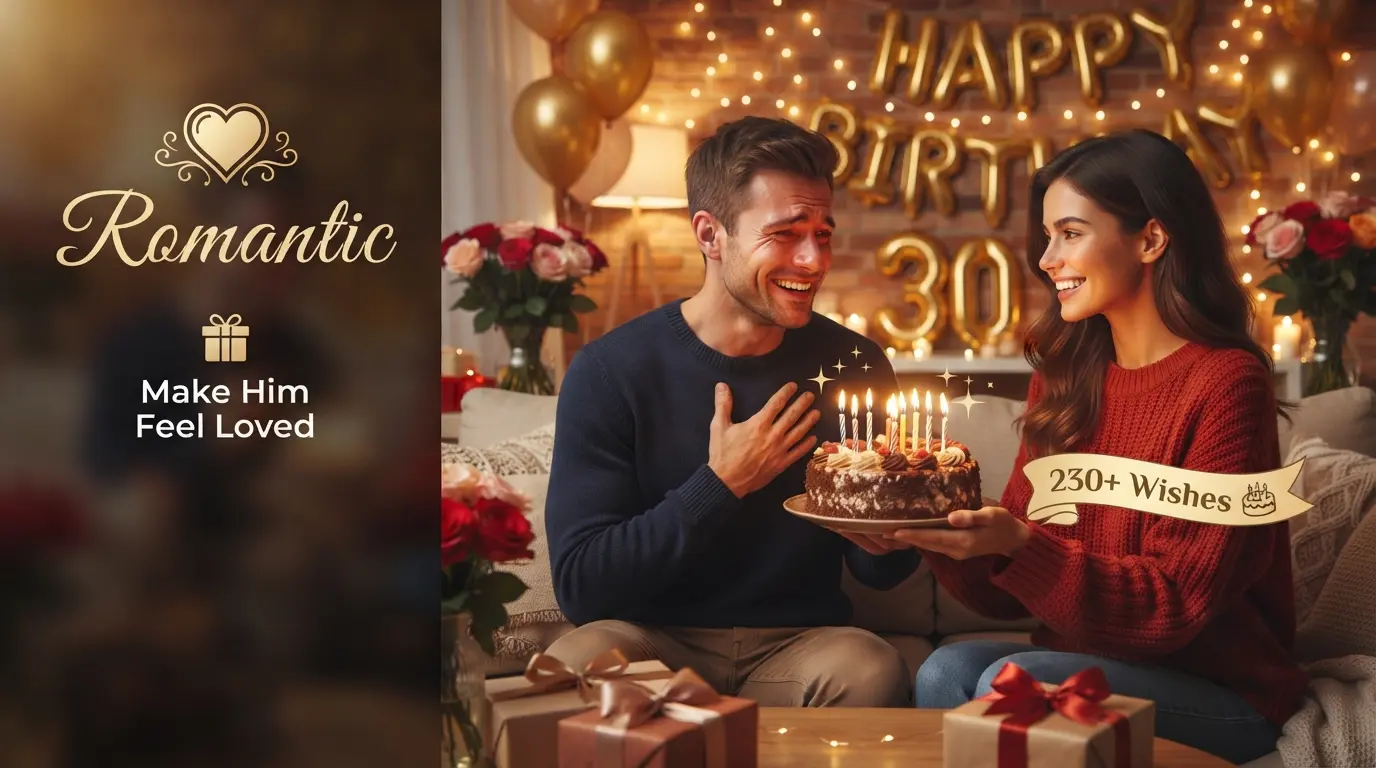 230+ Romantic Birthday Wishes for Husband to Make Him Feel Loved