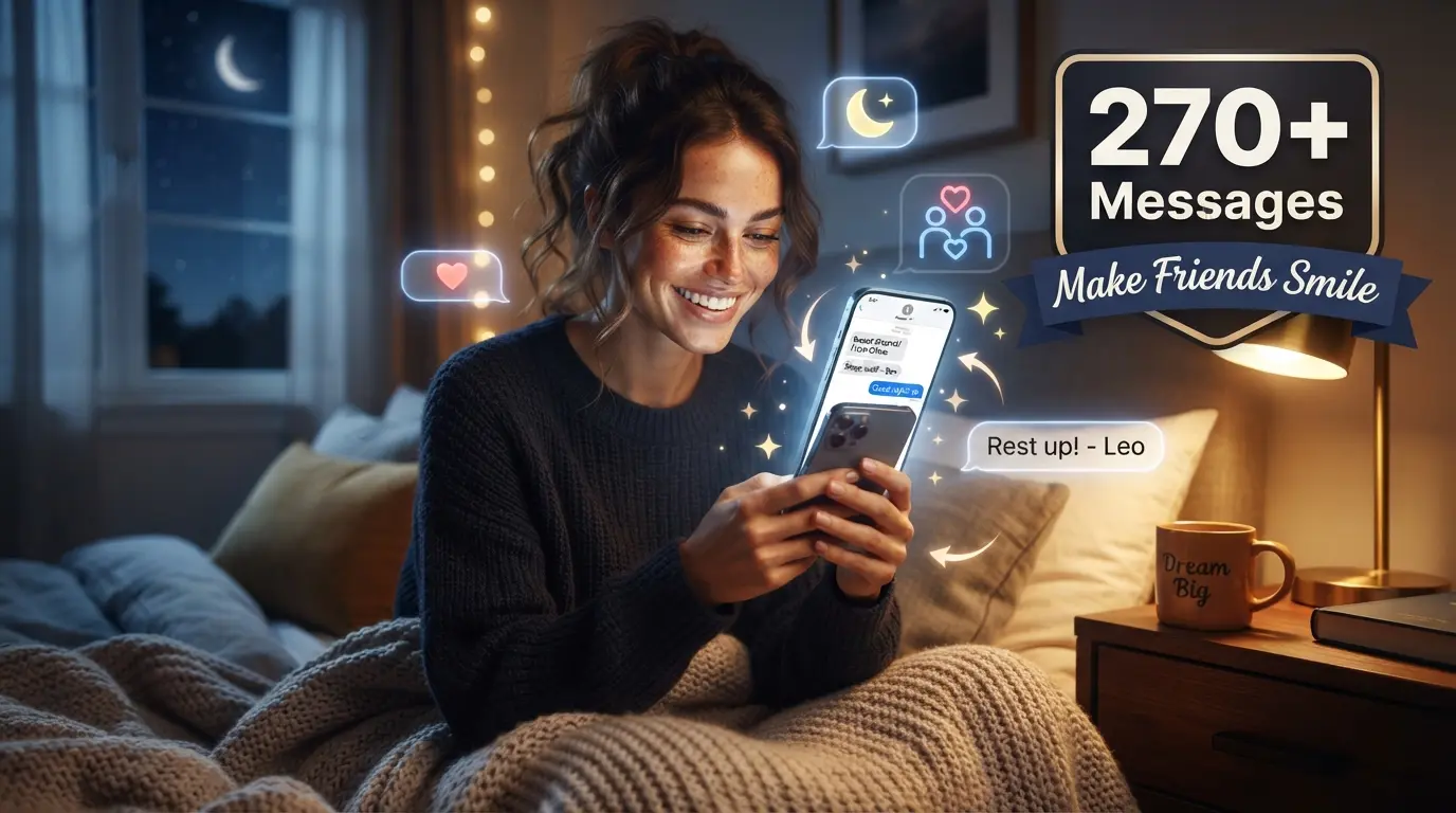 270+ Good Night Messages for Various Friends to Make Them Smile