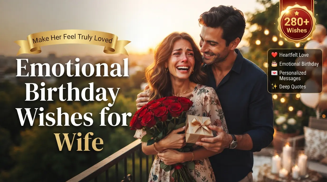 280+ Emotional Birthday Wishes for Wife to Make Her Feel Truly Loved