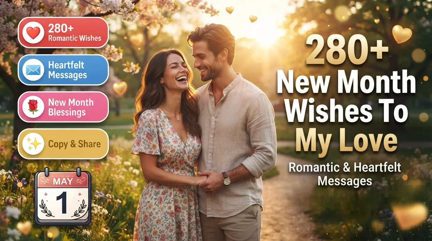 280+ New Month Wishes To My Love (Romantic & Heartfelt Messages)
