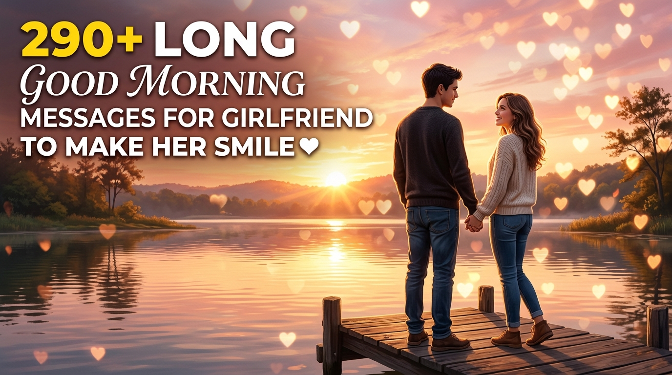 290+ Long Good Morning Messages for Girlfriend to Make Her Smile