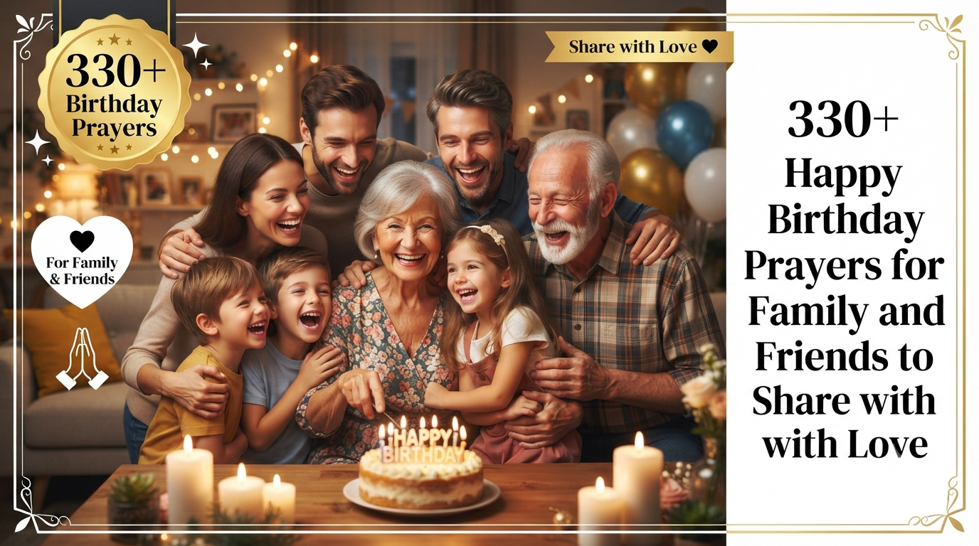 330+ Happy Birthday Prayers for Family and Friends to Share with Love