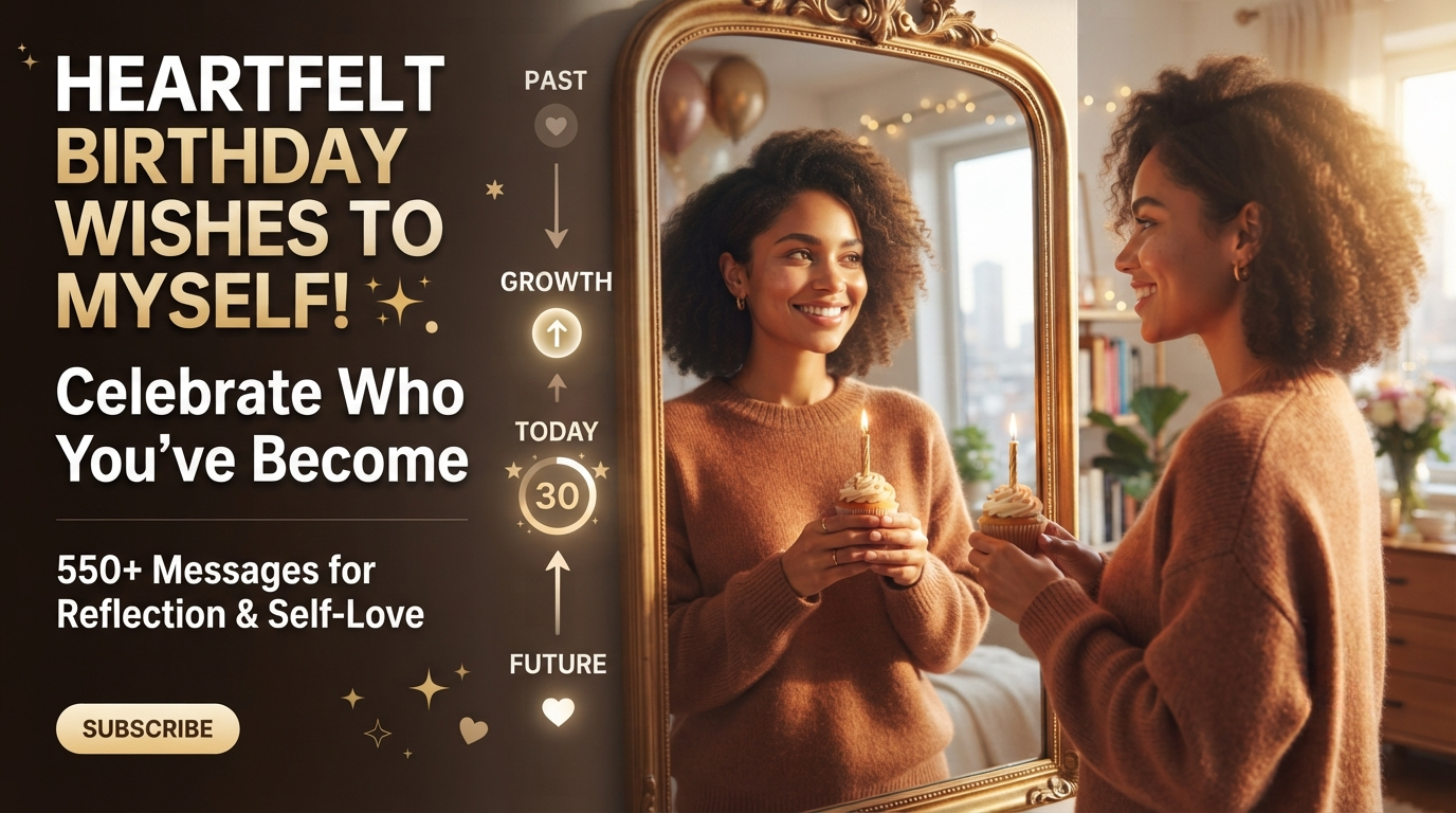 550+ Heartfelt and Emotional Birthday Wishes to Myself — Celebrate Who You've Become