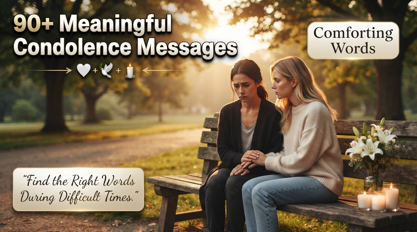 90+ Meaningful Condolence Messages for Loss and Grief