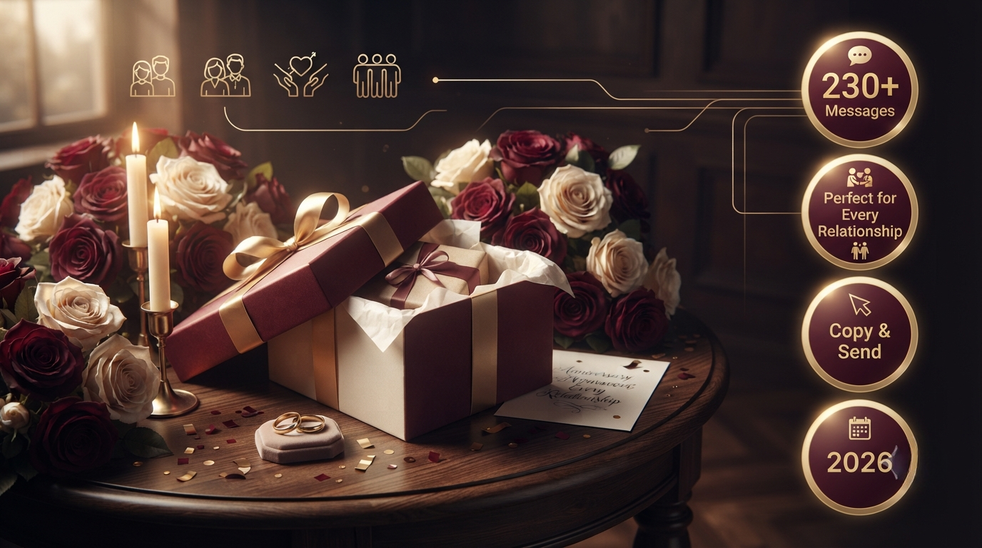 Anniversary Wishes by Milestone Year From First to Golden - Edited