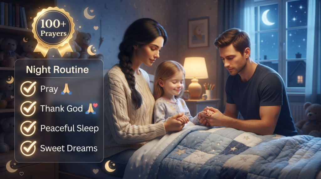Bedtime Prayers for School-Age Children (Comfort, Gratitude & Bravery)